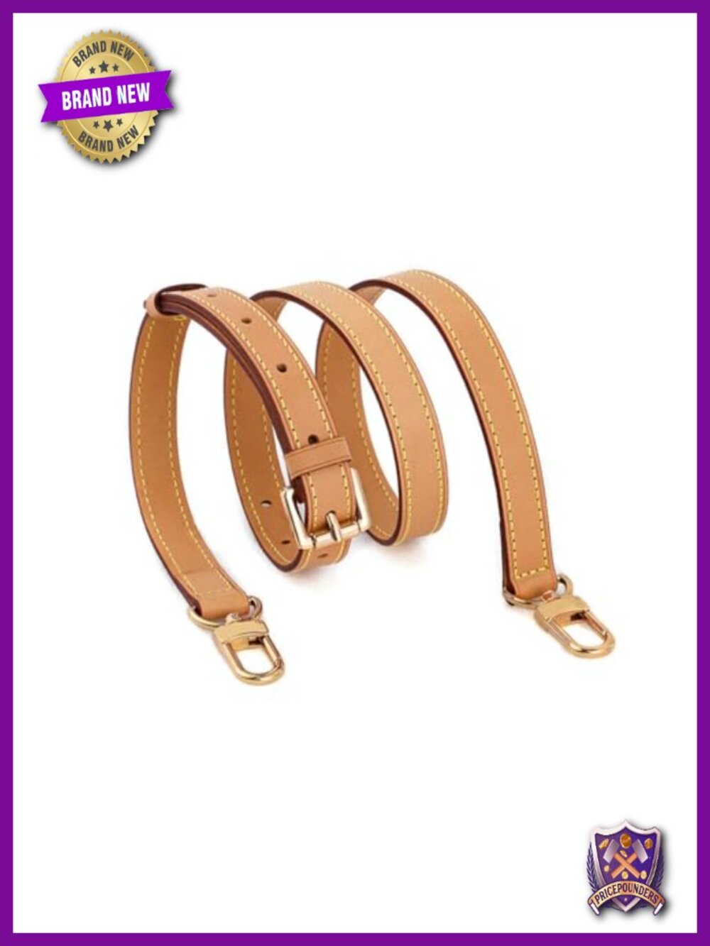 Vachetta Leather Adjustable Crossbody Shoulder Strap Replacement Bag Strap